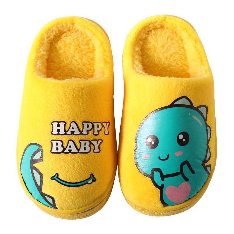 3-10 Years Old Warm Children's Cotton Slippers Cartoon Indoor Parent-child Anti Slip Floor for Boys and Girls Cotton Shoes
