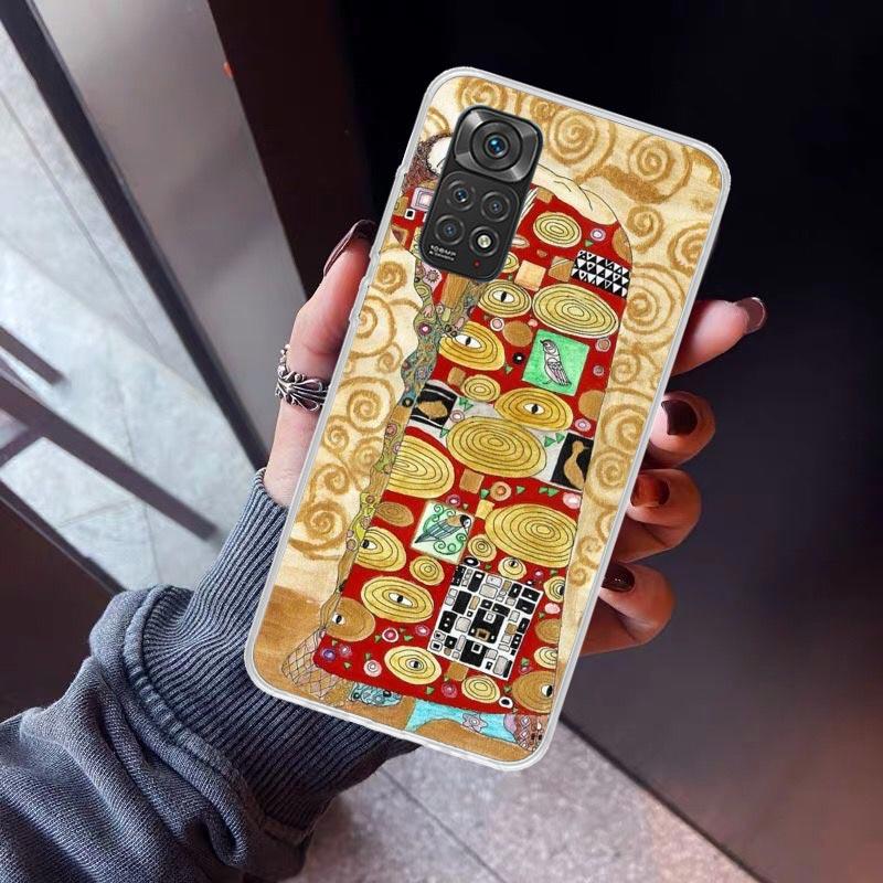 Чехол для телефона с дизайном «Поцелуй» Густава Климта Для Xiaomi Redmi Note 15 14 14S 13 12S 12 Pro Plus 11S 11 10S 10 4G Cover 11E 11T 5G Печать