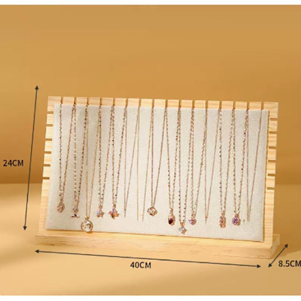 New Wood Jewelry Display Stand Square Detachable Organizer Vertical Bangle Storage Rack Jewelry