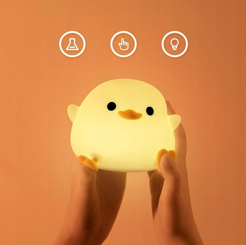 Duck-shaped lamp Cute silicone duck USB night lamp