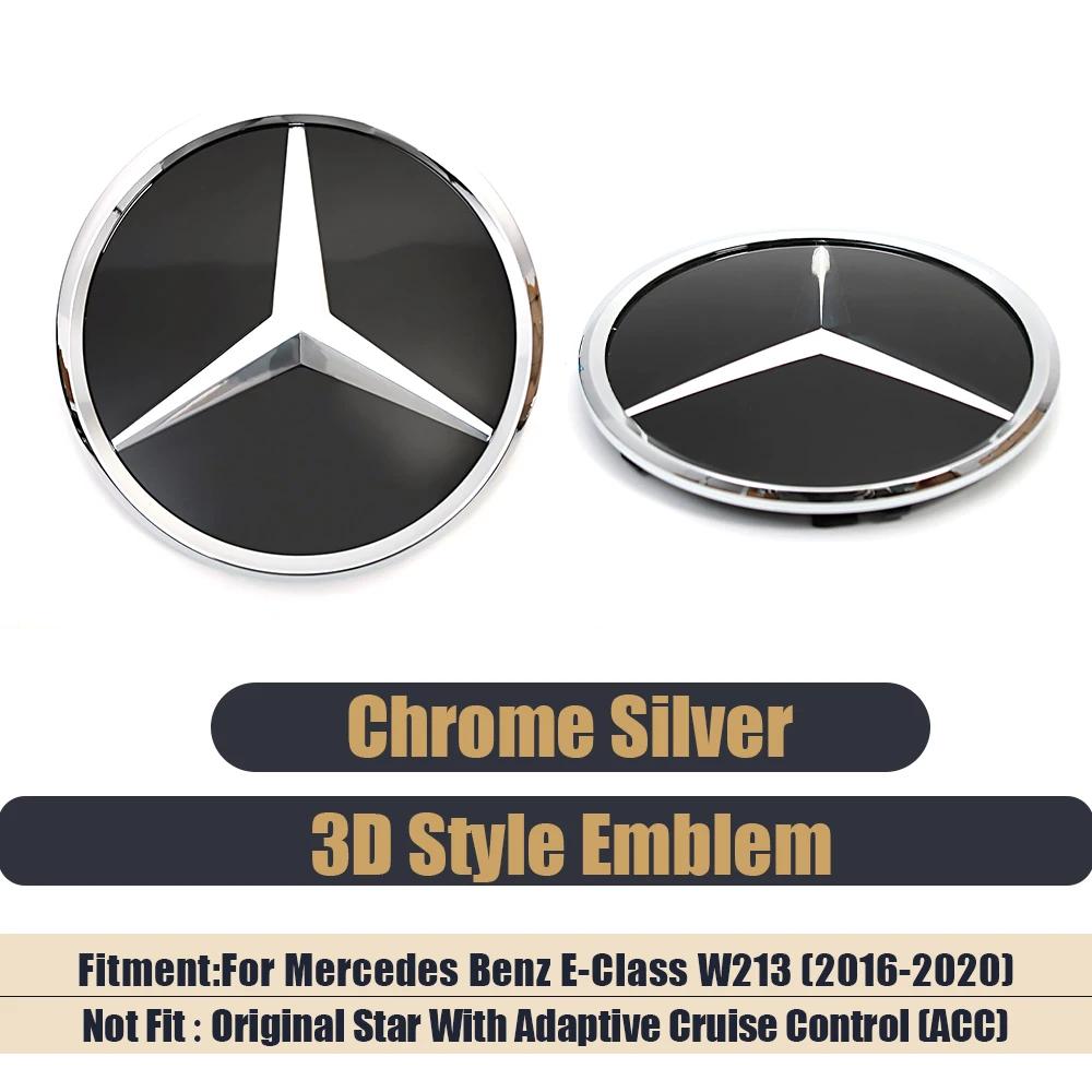 AAVM1 3D Front Grille Star Emblem For Mercedes Benz E-Class W213 2016-2020 E200 E250 E300 E350 E400 E450 Illuminated Logo