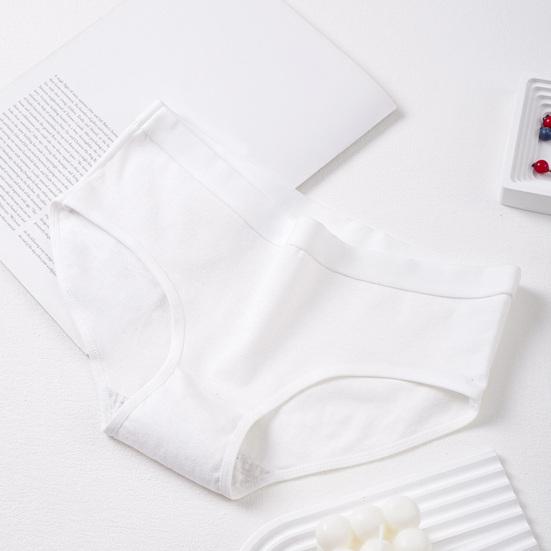 Женское хлопковое нижнее белье, эластичные трусы средней талии, женские бесшовные трусики с полным покрытием