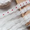 4Meters/lot 2.2cm Wide Accessory Weaves Hollow Cotton Fabric Embroidered Trim Can Pass Ribbon(do Not Include Ribbon)