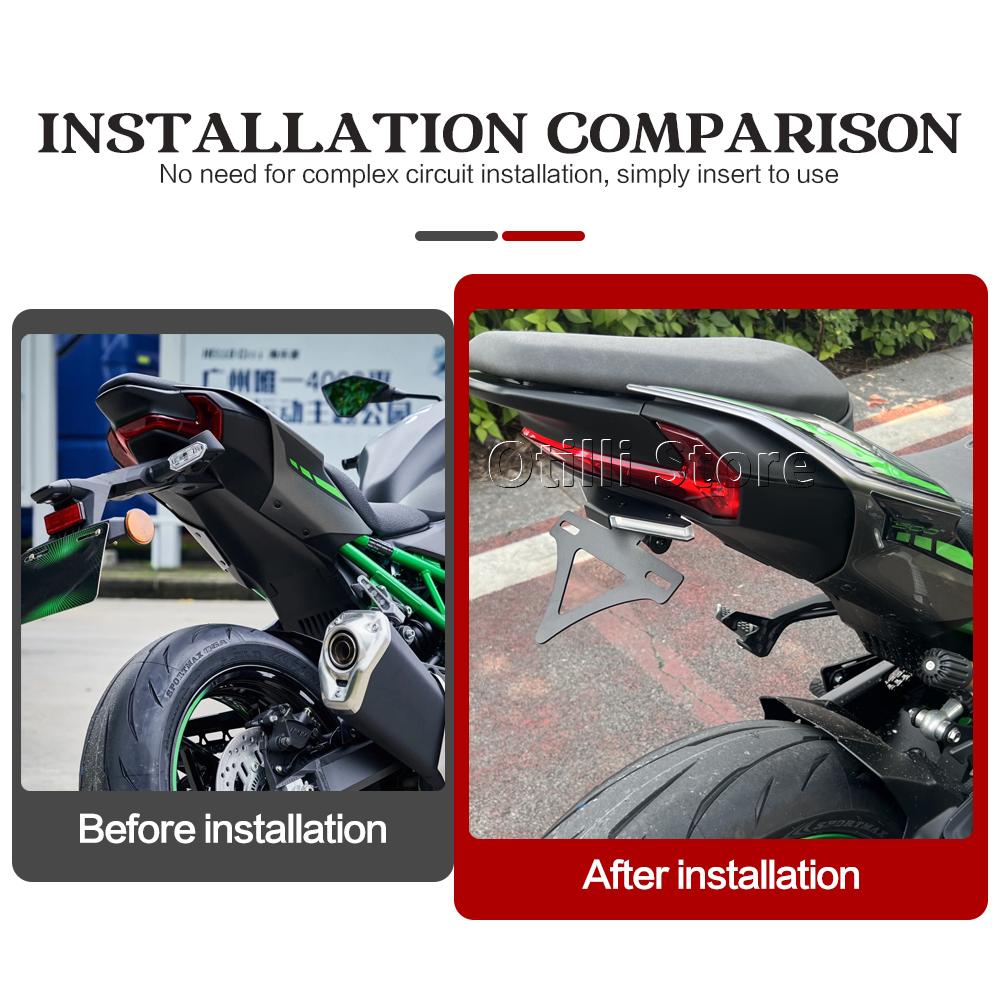 FOR KAWASAKI Z900 z900 Z 900 2025 Motorcycles Rear Tail Tidy Fender Eliminator License Plate Holder Accessories