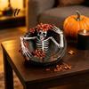 Skull Ashtray for Smokers Resin Flower Ashtray Windproof Decorative Ash Tray Home Art Office Office Gothic Desktop Ornament Indoor And Outdoor