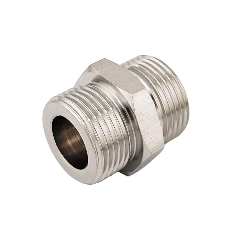 Male G1 Inch BSP PF to Male G1 Inch Stainless Steel Reducing Threaded Fitting (1009)