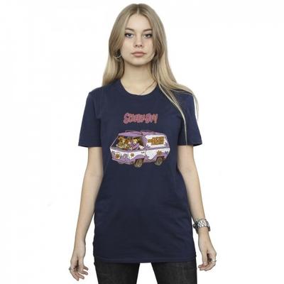 Женская/дамская футболка Mystery Machine Van Cotton Boyfriend