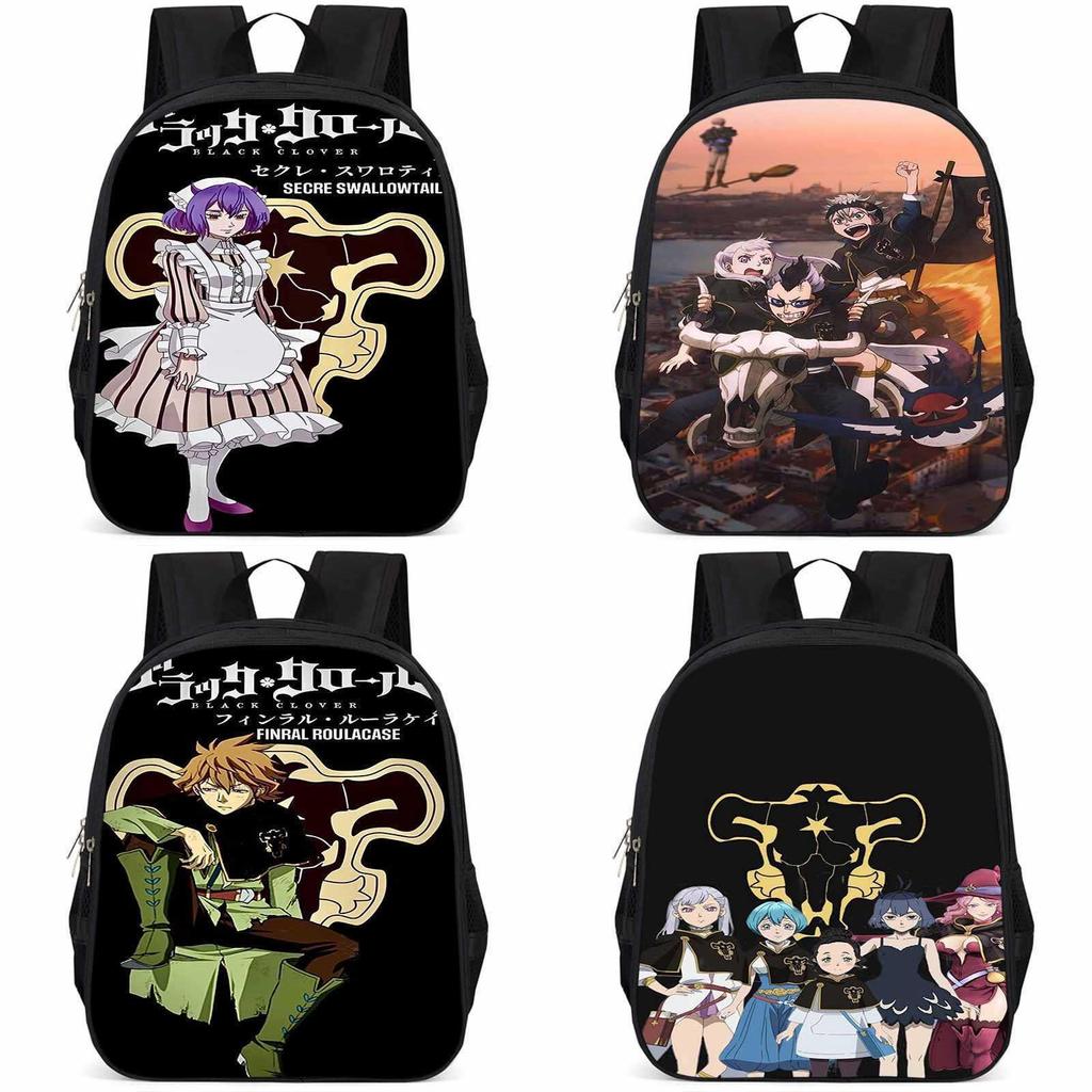 Рюкзак Black Clover из ткани Оксфорд, 15 дюймов, большой вместимости, легкий, для детей