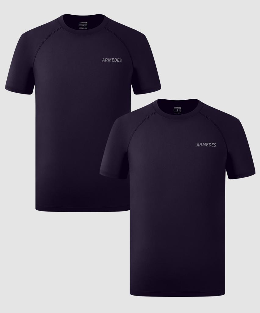 ARMEDES [2 упаковки] Armedes Футболка с коротким рукавом Superdry, четырехсторонняя эластичность, Ар-197 (Тип)