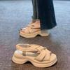 Platform-soled Sports Sandals Women's New Campus Style Increases Versatility and Does Not Tire Feet Sandals