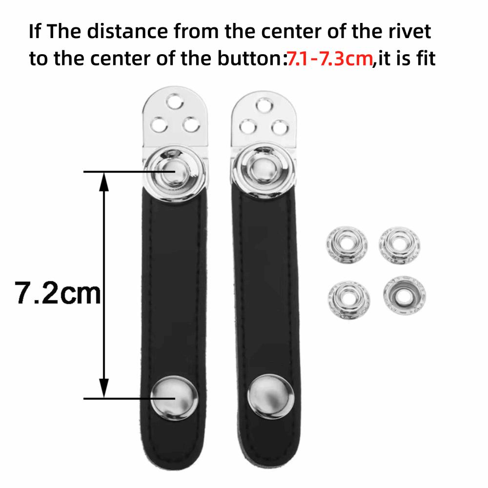 2Pcs PU Leather Accordion Bellows Buckle Double Layer Buckle Bass Accordions  Bass Accordions