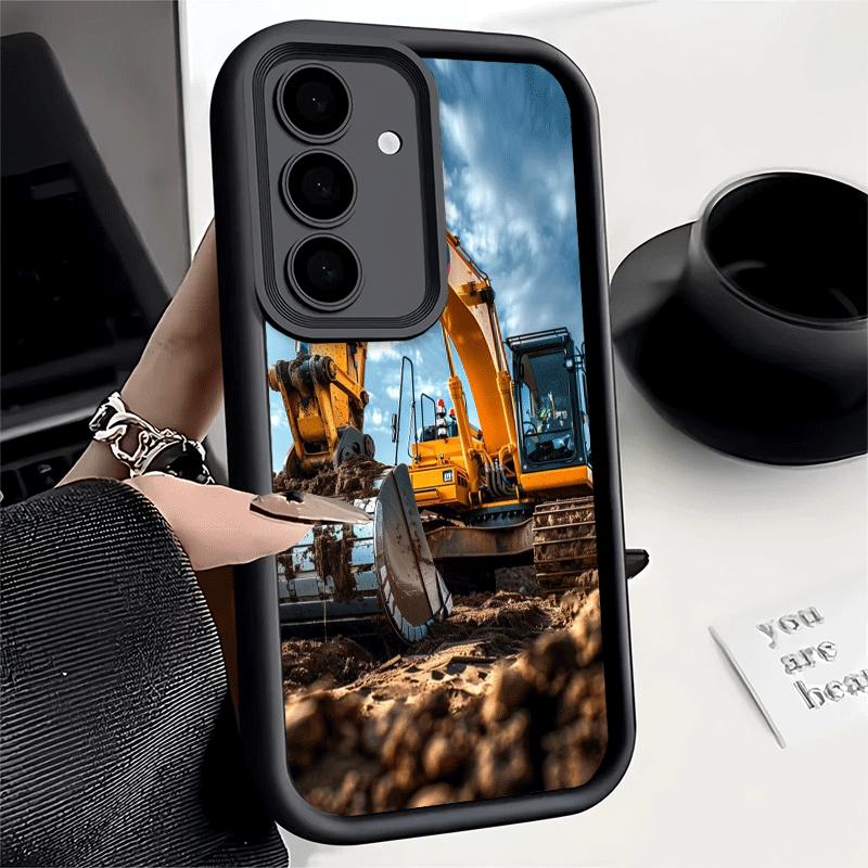 Чехол для телефона для Samsung Galaxy A17 A16 A15 A14 A13 Строительная техника Крутой A56 A36 A26 A55 A35 A25 A54 A34 A24 A53 A33 A23 A07