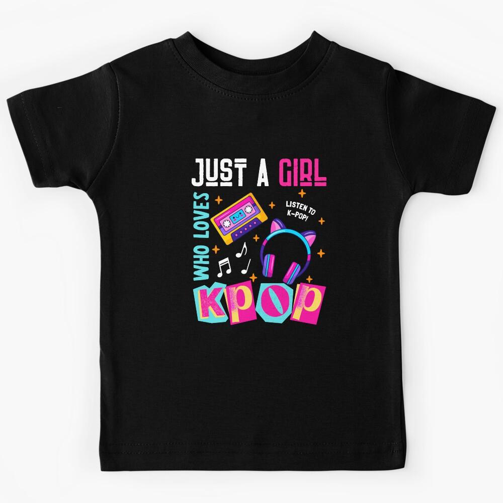 Just A Girl Who Loves Kpop Music Kids T-Shirt
