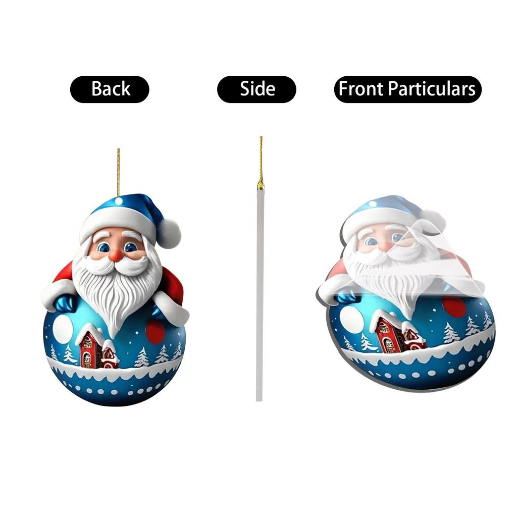 2D Плоский Акриловый Кулон Для Рождественского Украшения, Украшения Для Переноски Для Домашнего Декора 1 шт.