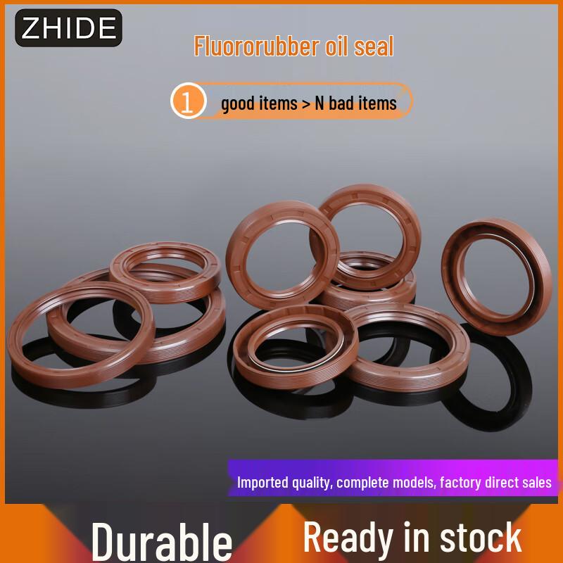 ZHIDE TC FKM Double Lip Rotary Shaft Oil Seal