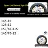 Stainless Steel Anti-Skid Winter Snow Chains for Car, Truck, and Van Tires