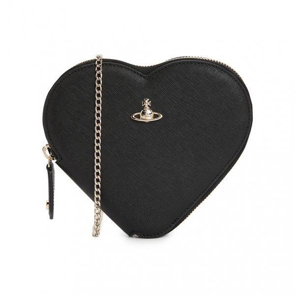 Vivienne WeStwood Saffiano New Heart Women S Chain croSSbody Bag 58010001w L001n N402