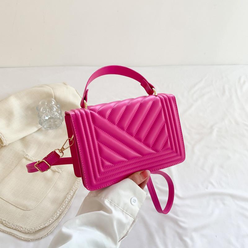 Stylish Korean Trendy Pu Leather Crossbody Bag With Magnetic Closure For Women