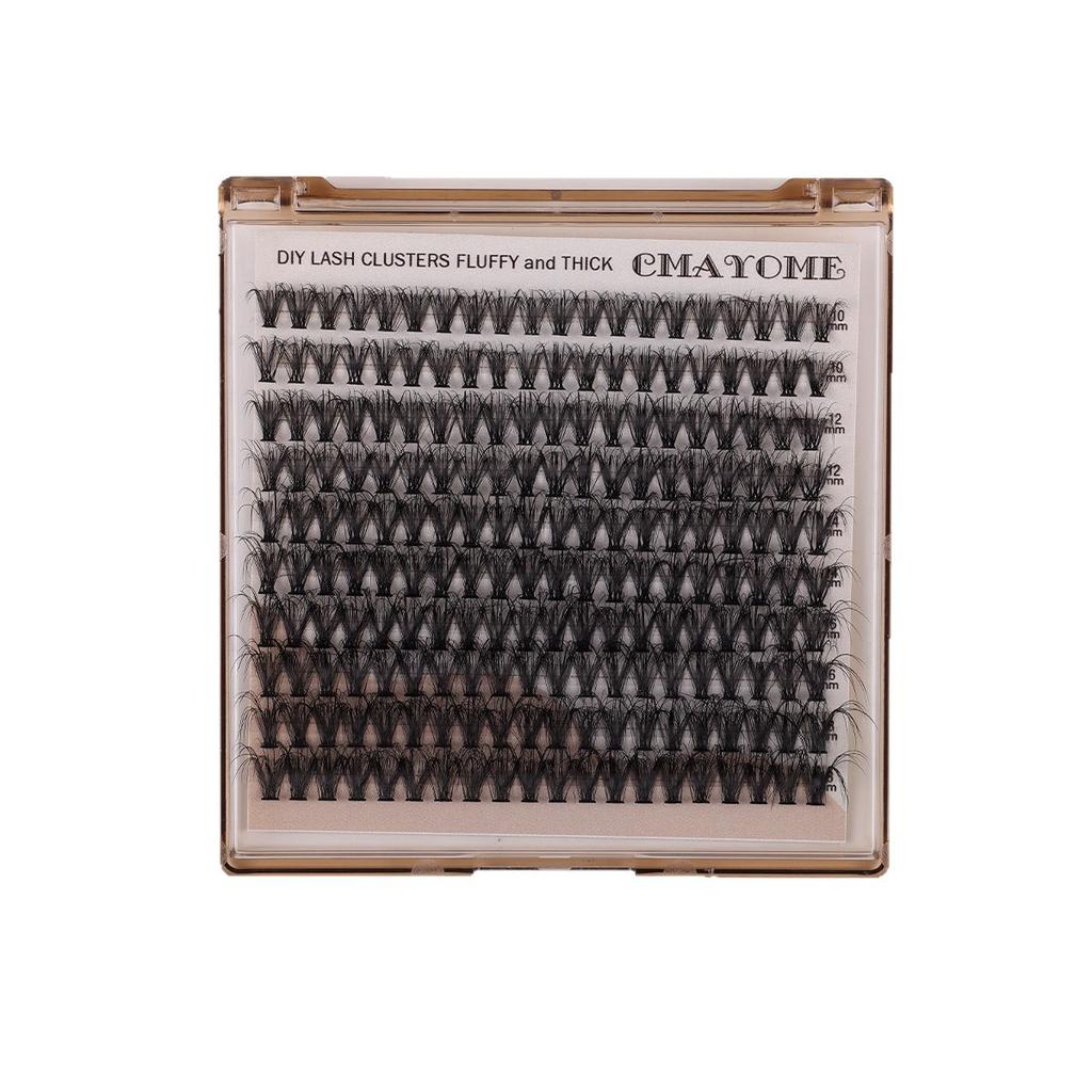 Dense D-Song Single-Cluster False Eyelashes 10-18Mm Daily Natural Curling Diy Segmented Grafting
