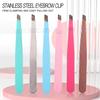 Planting And Grafting False Eyelashes Tweezers High -Density Eyelash Tweezers Gun Black Colorful Flat Head Clip Beauty Eyelash Tweezers