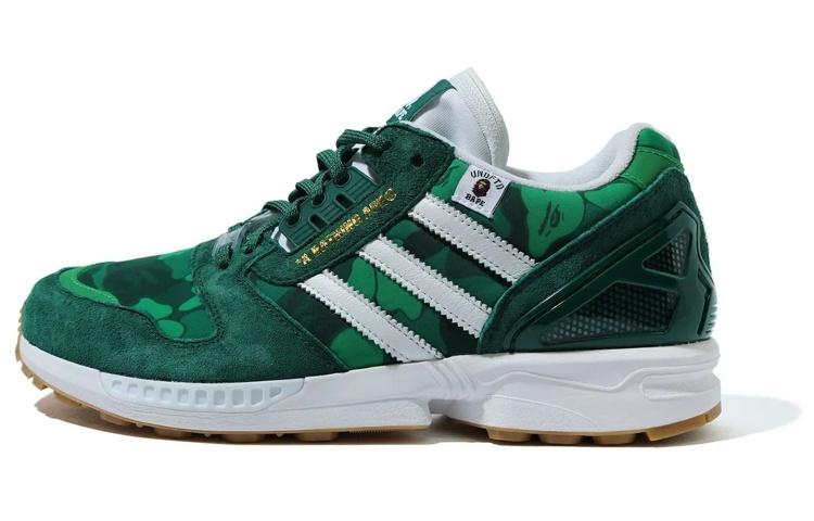 Zx 8000 Bape x Undefeated x Zx 8000 Adidas Originals 'Серия A-ZX - Зеленый камуфляж' FY8851