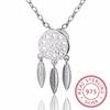 Новое поступление Прямая поставка 925 пробы серебряные ожерелья подвески и ожерелья с перьями ловца снов ювелирные изделия воротник воротник