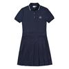 MARTINE GOLF Однотонное платье-поло_Темно-синее