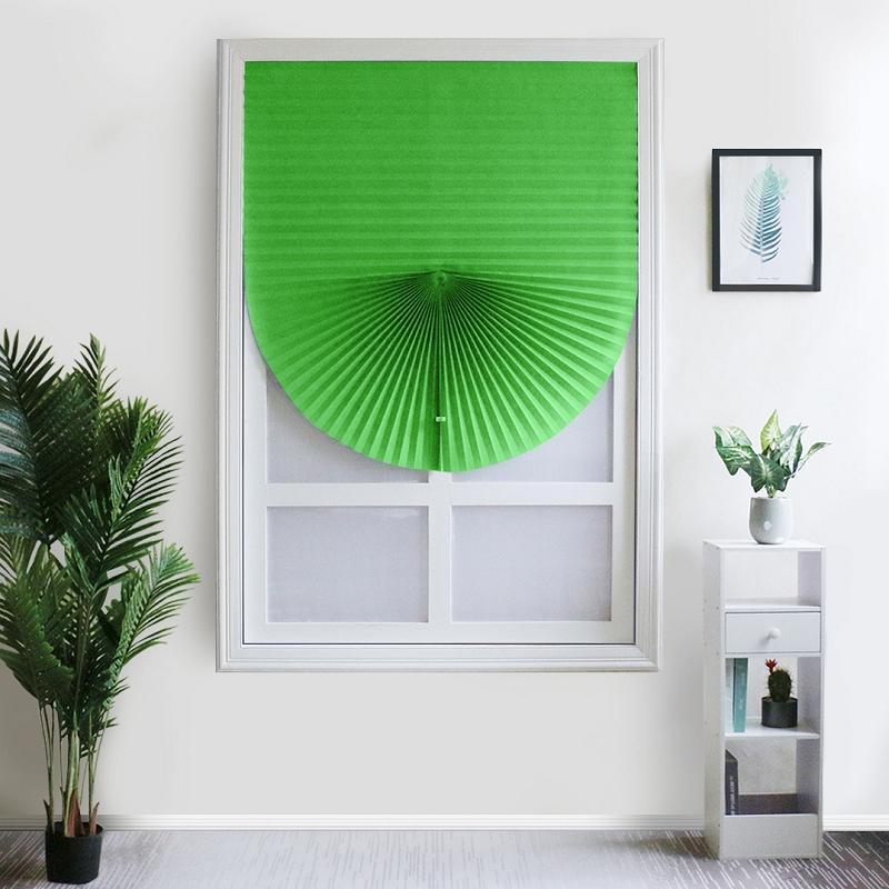 10 Colors Self-Adhesive Blackout Pleated Paper Shade Pleated Blinds Curtains For Kitchen Bathroom Office Balcony Windows Shades