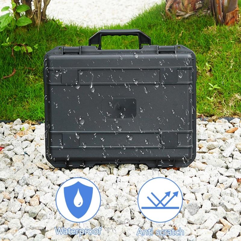 Жесткий кейс для оборудования Ударопрочная защитная сумка-чехол с мягкой внутренней обивкой для квадрокоптера Avata 2 Черный