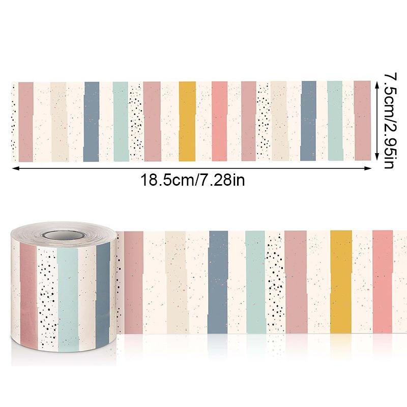 18,5 м/рулон Съемная и многоразовая рамка с тропическими цветами для украшения школы