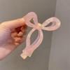 Colorful Acetate Grab Clip Korean Style Large Shark Clip Elegant Bow Hair Claw  Ladies