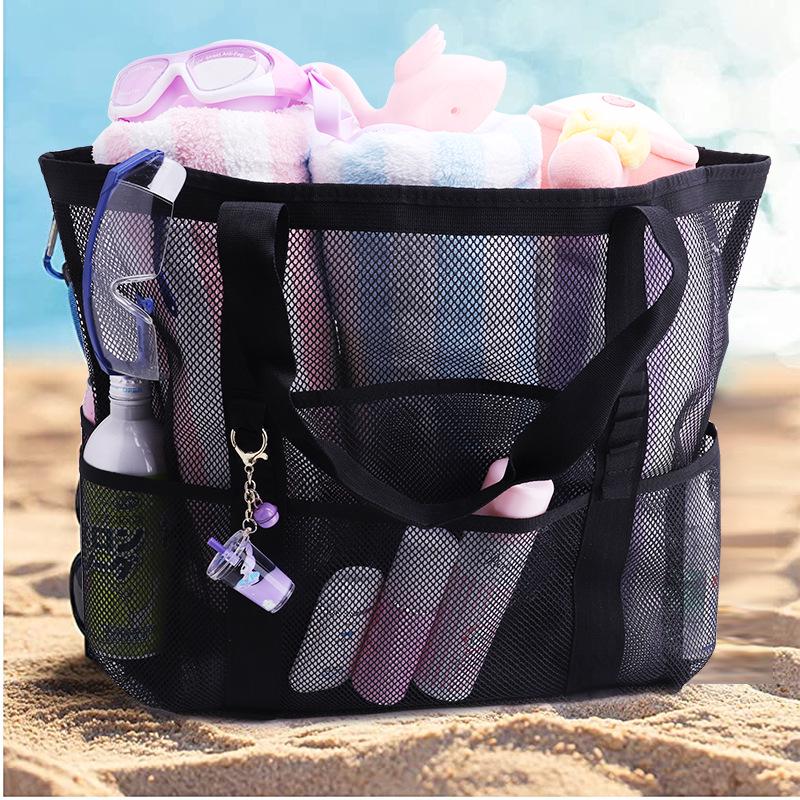 Popular Beach Mesh Bag - Large Capacity Toiletry and Toy Storage Bag