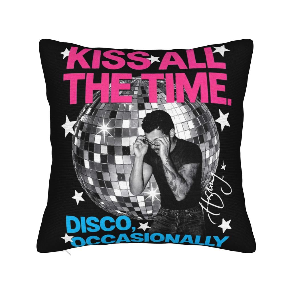 Harrys Styles Kiss All The Time Disco Occasionally Pillowcase Printing Cushion Cover Decoration Throw Pillow Case Cover