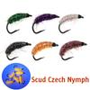24 шт./30 шт. #8 Разноцветные мушки для ловли форели, креветки-бокоплавы, чешские нимфы для нахлыстовой рыбалки