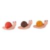 Crafts Resin Small Snail Figurine Simulation Cute Animal Snail Model Creative Kawaii Mini Ornament Flowerpot