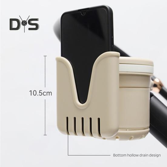 Выдвижной держатель для стакана для коляски с кронштейном для телефона 3 в 1, нескользящий, прочный, с поворотом на 360 градусов держатель для напитков для самоката, велосипеда, ходунков