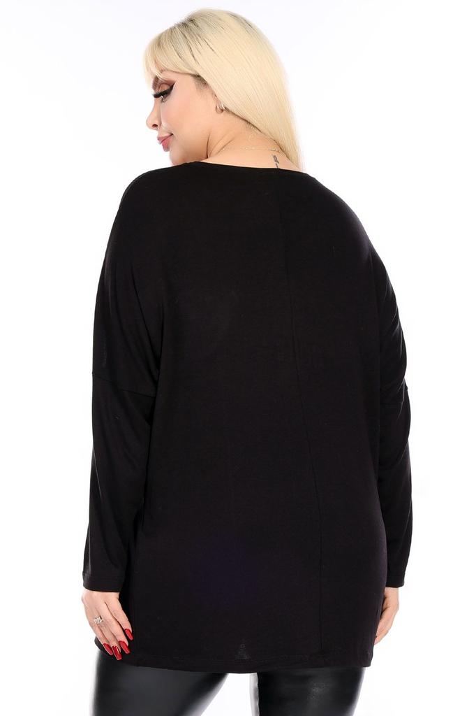 Женская блузка большого размера с v-образным вырезом, карманами и рукавами, сетчатая деталь, каменная вышивка, длинный рукав, удобная и струящаяся гибкая блузка