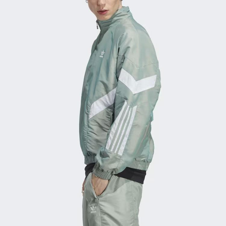 Adidas Originals Jackets Men's Light Green Stand Collar Moderate Other HR8579