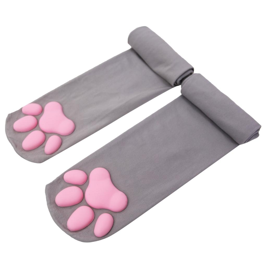 New Cat Paw Socks For Women Girls Kawaii 3D Cat Claw Toe Stocking Cute Gift Lolita Paw Pads Cosplay Cat Paw Pad Thigh High Socks