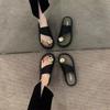 Slippers Women's Summer New Outer Wear Fashion Niche High-end Thick Bottom Cover Toe Seaside Cool Slippers