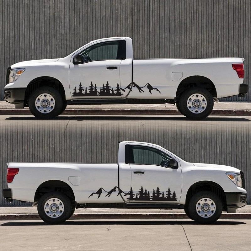 Автомобильные наклейки и наклейки лесной компас наклейка для автомобилей внедорожник RV Camper Offroad авто боковой декор кузова виниловая наклейка