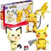 Mega Block Pok?mon Pikachu Evolution Set, Mixed Color