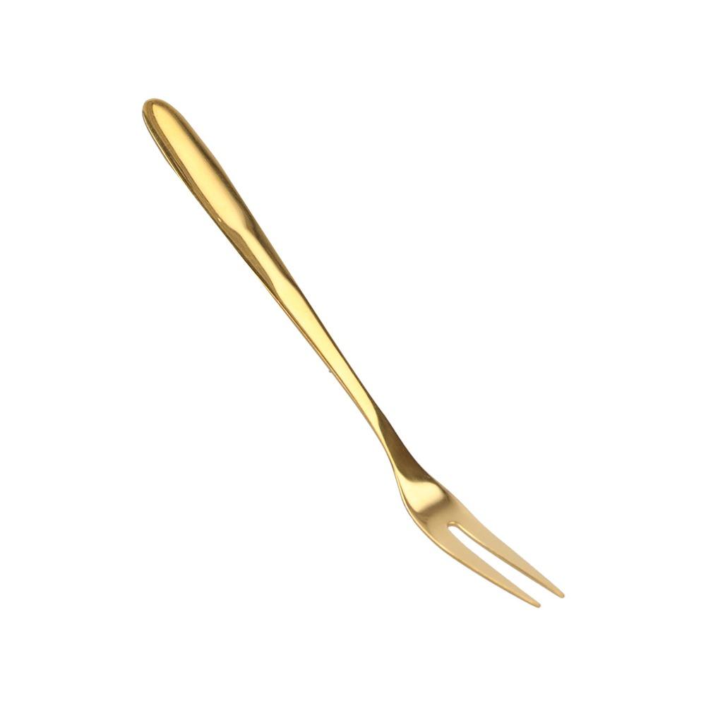 5Pcs Mini Size Snack Fork Rustless Steel Fruit Pick Fork Reusable Dessert Fork Dessert Tasting