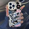 Модный Крутой Трендовый Чехол для iPhone с Буквами Для iPhone 16 15 14 13 12 11 Pro Max XR XS MAX 7 8 PLUS MINI INS Роскошная Матовая Крышка