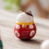 Japanese Ceramic Lucky Cat Tumbler Daruma Crafts Cartoon Lucky Cat Ornaments Landscape Home Decor Fortune Cat Statue Figurines