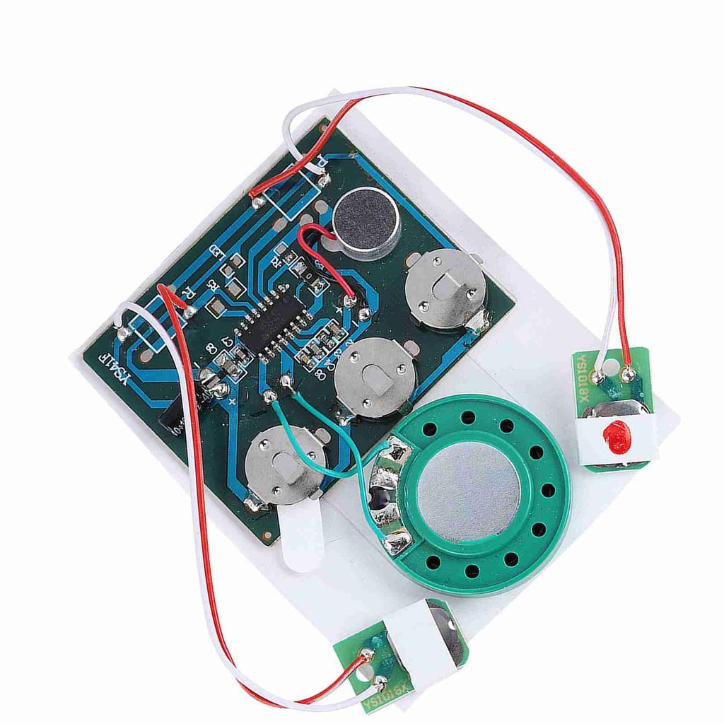 27s Recordable Music Sound Voice Module Chip with Button Battery Wired Double Button Control