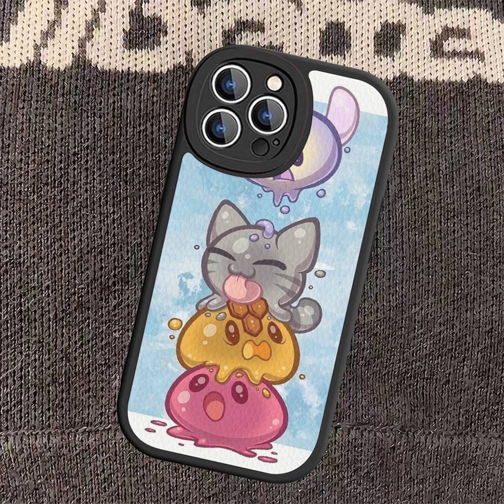 Популярный чехол для телефона Game S-Slime R-Rancher для iPhone 16 15 14 13 Pro Max 11 12 Plus Кожаный силиконовый чехол