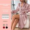 Long Sleeve Sexy Spring/Summer Women's Bathrobe: Elegant, High-End Pajamas and Loungewear
