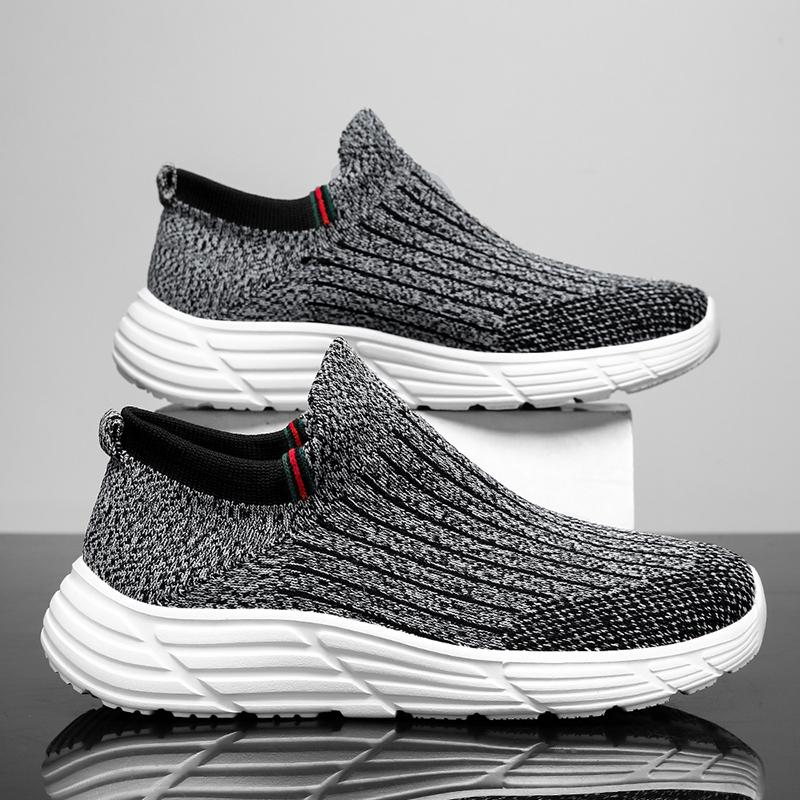 Мужская модная дышащая легкая летная тканая обувь большого размера, походная обувь, носки для фитнеса, спортивная обувь и обувь для отдыха