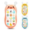 Игрушка для мобильного телефона с 15 кнопками и шнурком, китайский английский, двуязычные силиконовые уши, игрушка для детского телефона, телефон, музыка, звуковая история, машина для повседневной жизни
